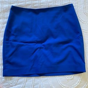 Mini electric blue skirt